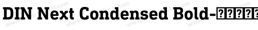 DIN Next Condensed Bold字体转换